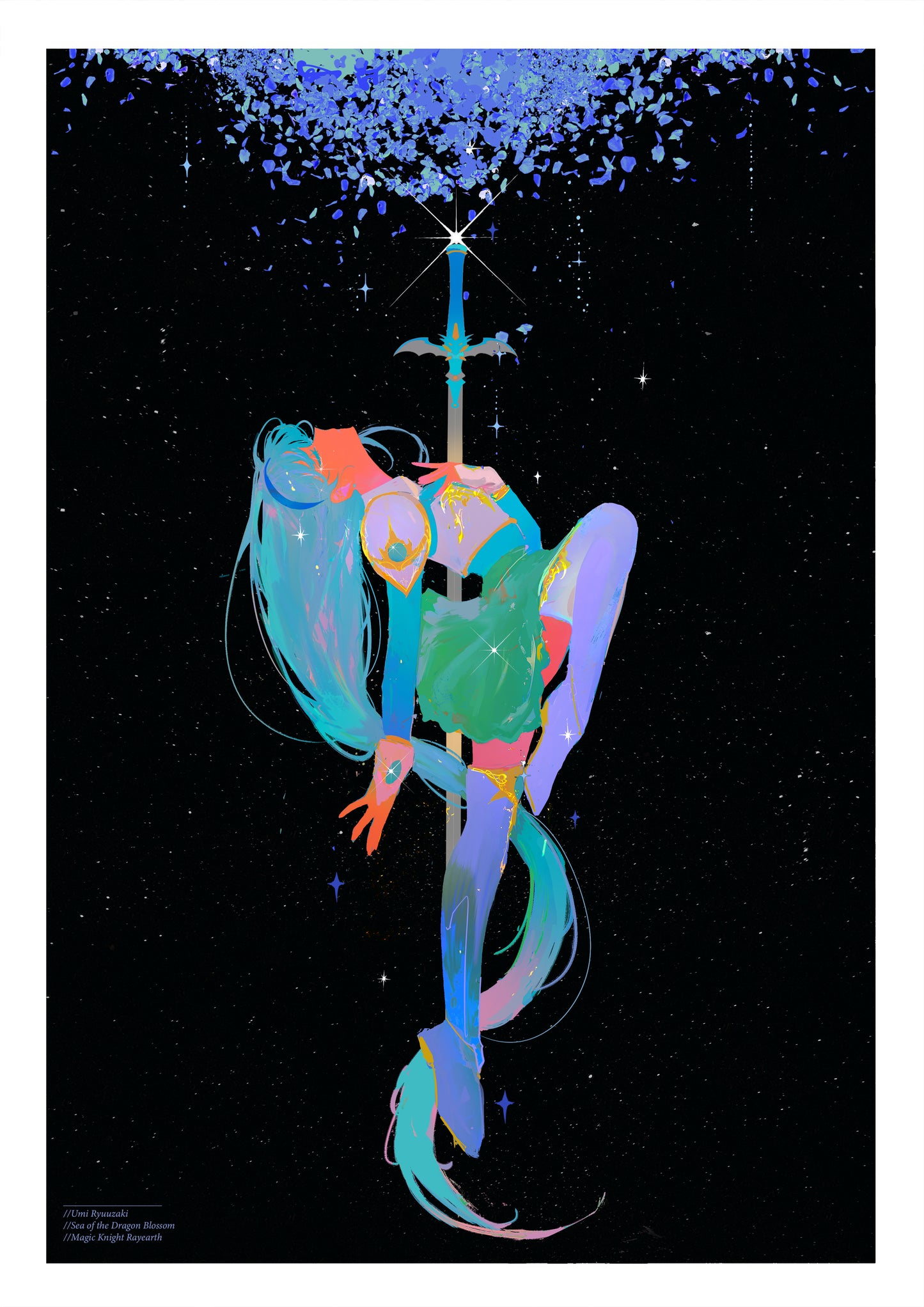 Umi Ryuuzaki - Foiled Print