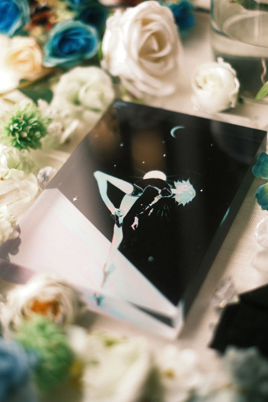 Phosphophyllite - Acrylic block